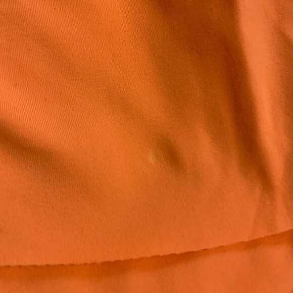 MWT SUSANA MONACO STRAPLESS RUFFLED MINI DRESS IN ORANGE. SIZE LARGE - Picture 7 of 7